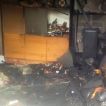 Požár unimobuněk v autobazaru v Děhylově